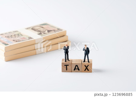 TAX　ビジネスマン　お金 123696885