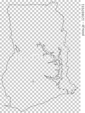 Blank map of Ghana Blank map of Ghana 123697031