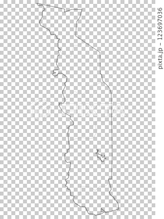 Blank map Togo Blank map Togo 123697036