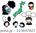 政治、社会問題などの挿絵に使えるイラスト 123697827