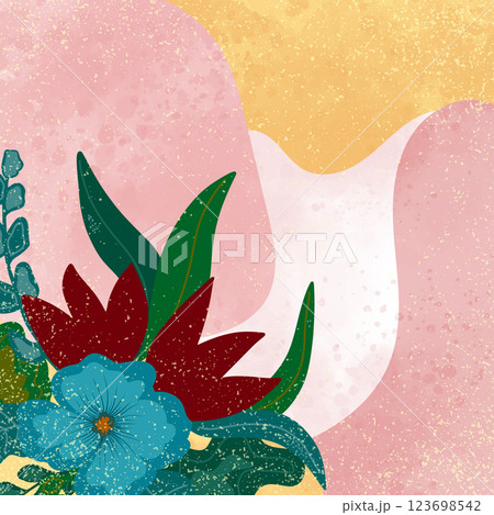 abstract background with flowers 123698542