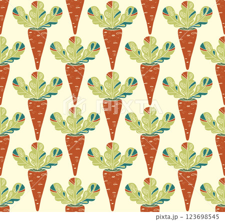 vector seamless pattern with cactus and succulents 123698545