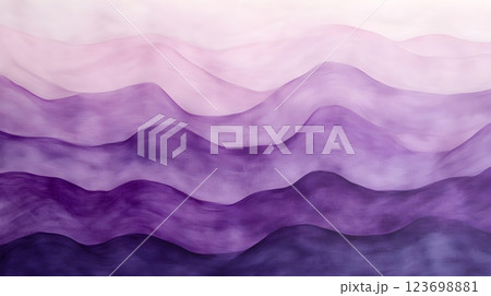 purple mountain range watercolor painting 123698881