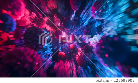 abstract nebula cosmic explosion pink blue energy abstract nebula cosmic explosion pink blue energy 123698905