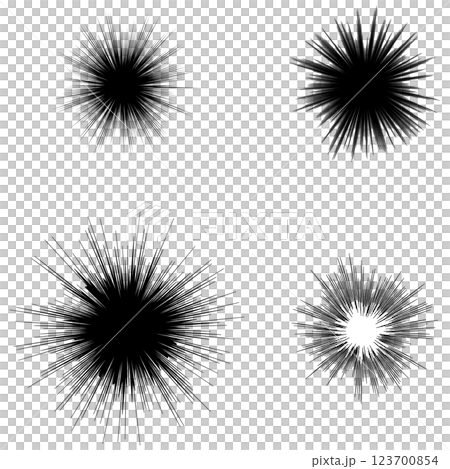 4種黑色濃縮線 4種黑色濃縮線 123700854