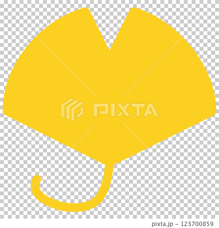 Leaves of ginkgo biloba 123700859