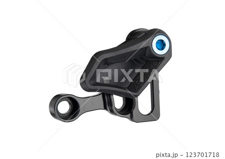 Chain guide bicycle part designed for oval bicycle chainrings isolated on white background Chain guide bicycle part designed for oval bicycle chainrings isolated on white background 123701718