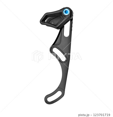 Chain guide bicycle part designed for oval bicycle chainrings isolated on white background Chain guide bicycle part designed for oval bicycle chainrings isolated on white background 123701719