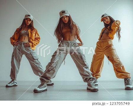 Streetwear Pose: Indonesian Young Group 123705749