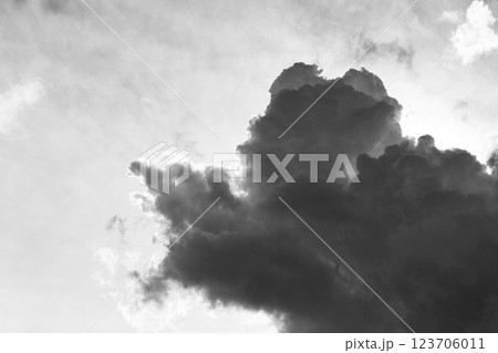 サンパウロの夏の雨雲 ブラジル サンパウロの夏の雨雲 ブラジル 123706011