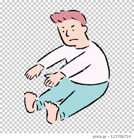 A man stretching 123706714