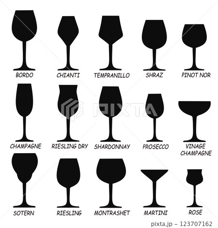 Set glass of wine Set glass of wine 123707162