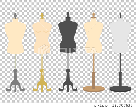 トルソーのイラストのセット 123707639