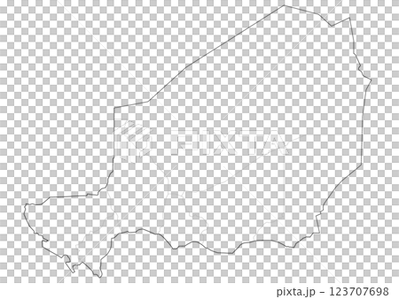 Blank map Niger Blank map Niger 123707698