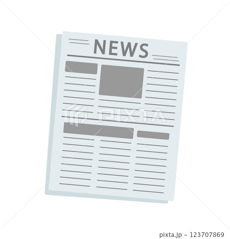 英字新聞 イラスト 英字新聞 イラスト 123707869
