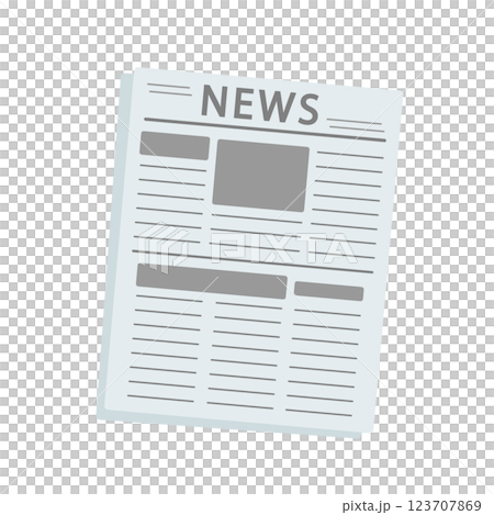 英字新聞 イラスト 英字新聞 イラスト 123707869