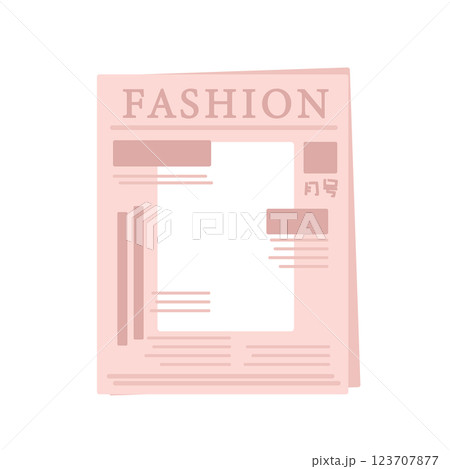 雑誌　ファッション　イラスト 123707877