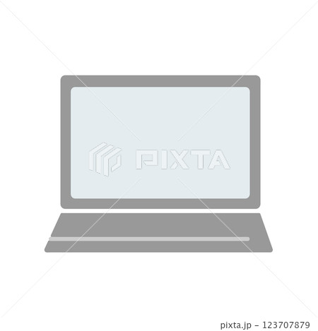 ノートパソコン　イラスト 123707879