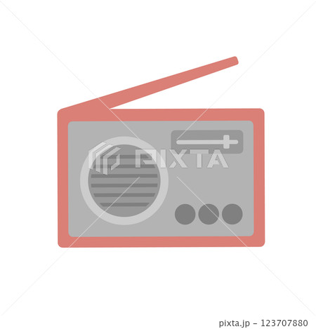 ラジオ　イラスト 123707880