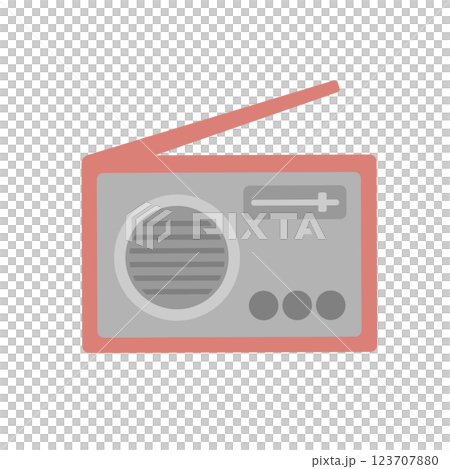 ラジオ　イラスト 123707880