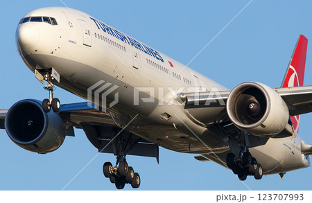 ターキッシュエアラインズB777離陸上昇 123707993