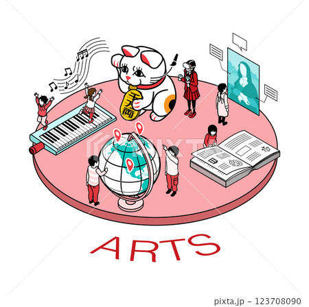 未来教育　芸術のコンセプトアート 123708090