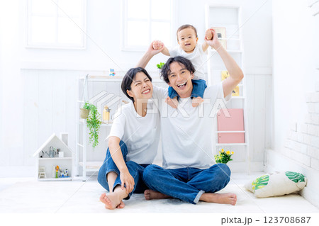 家族 赤ちゃん 家族 赤ちゃん 123708687