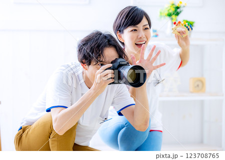 キッズ撮影のスタジオ 123708765