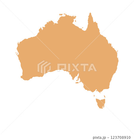 Map of Australian, sign silhouette. World Map Globe. Vector Illustration isolated on white background. African continent Map of Australian, sign silhouette. World Map Globe. Vector Illustration isolated on white background. African continent 123708910