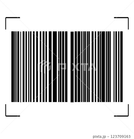 Barcode isolated on white background. Code stripes sticker. Barcode labels, customers qr code 123709163