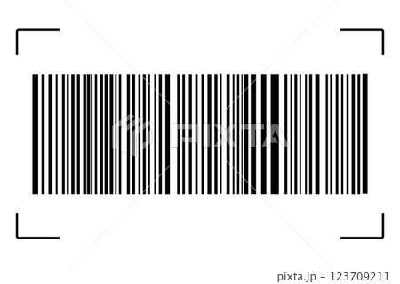 Barcode isolated on white background. Code stripes sticker. Barcode labels, customers qr code 123709211
