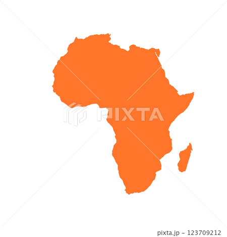 Map of Africa, sign silhouette. World Map Globe. Vector Illustration isolated on transparen background. African continent Map of Africa, sign silhouette. World Map Globe. Vector Illustration isolated on transparen background. African continent 123709212