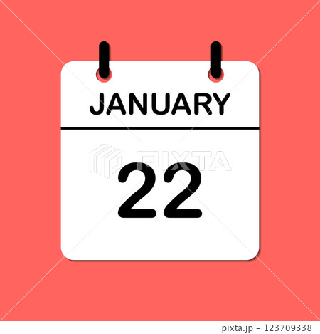 January 22. Daily Calendar icon for design. Simple design for business brochure, flyer, print media, advertisement. Easily editable January 22. Daily Calendar icon for design. Simple design for business brochure, flyer, print media, advertisement. Easily editable 123709338