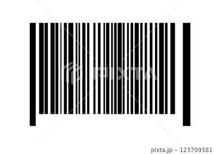 Barcode isolated on white background. Code stripes sticker. Barcode labels, customers qr code 123709381