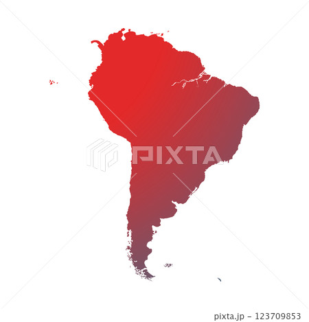 Map of South America, sign silhouette. World Map Globe. Vector Illustration isolated on transparent background. Latin American continent. Map of South America, sign silhouette. World Map Globe. Vector Illustration isolated on transparent background. Latin American continent. 123709853