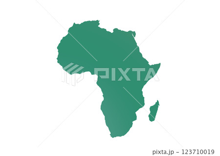 Map of Africa, sign silhouette. World Map Globe. Vector Illustration isolated on transparen background. African continent 123710019