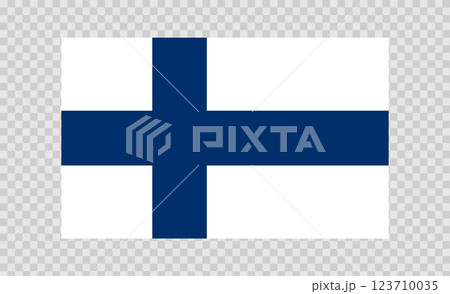 Flag of Finland. Finnish national symbol in official colors. Template icon. Abstract vector background 123710035