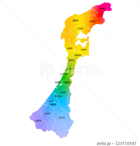 石川県地図 123710587