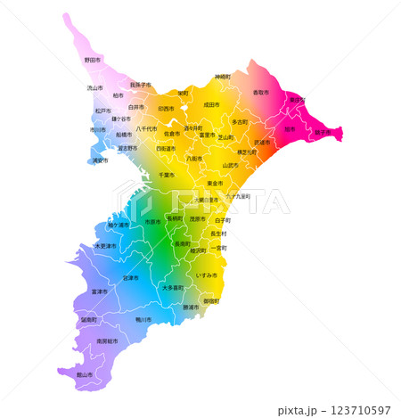千葉県地図 千葉県地図 123710597