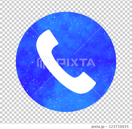 Blue starry sky | Phone icon 123710835