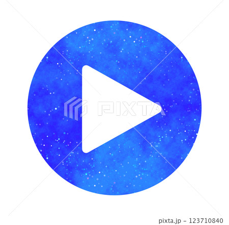 青色の星空|再生アイコン 青色の星空|再生アイコン 123710840