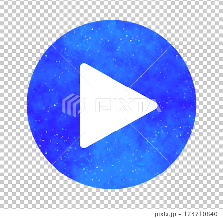 青色の星空|再生アイコン 青色の星空|再生アイコン 123710840