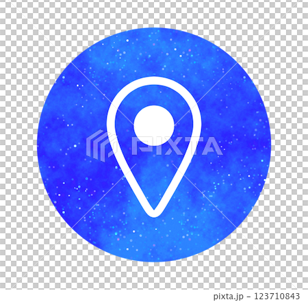 青色の星空｜マップアイコン 123710843