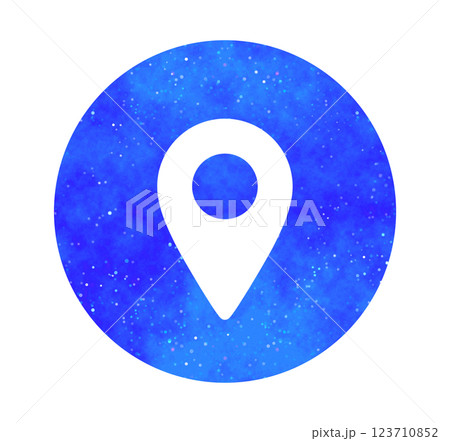 青色の星空｜マップアイコン 123710852