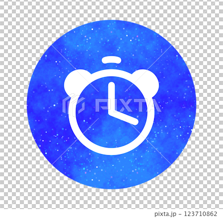 Blue starry sky | Simple alarm clock 123710862