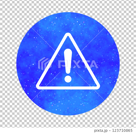Blue starry sky | Warning sign 123710865