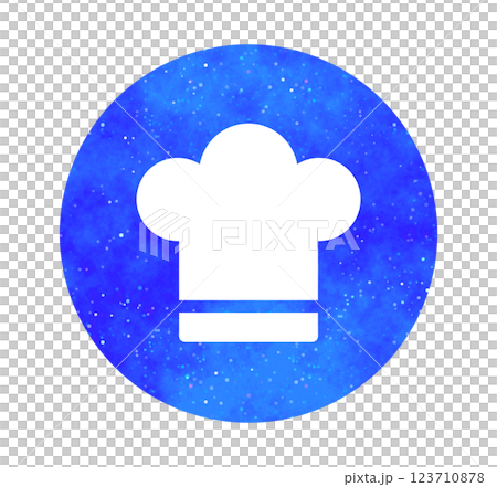 Blue starry sky | Simple chef hat 123710878