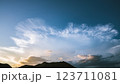 空に浮かぶ傘のような雲 123711081