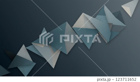 青い三角形 123711652