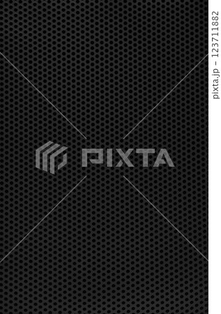 マットブラックのパンチングメタル_素材テクスチャ マットブラックのパンチングメタル_素材テクスチャ 123711882